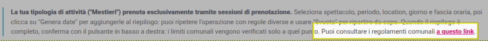 link per regolamenti