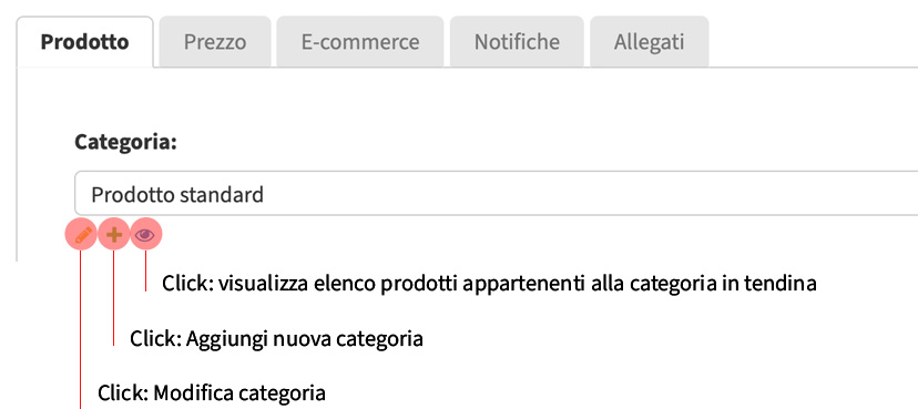 Opzioni categoria