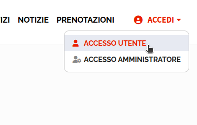 Accesso utente