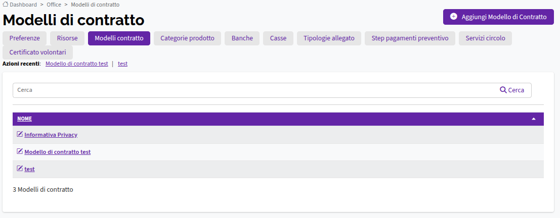 Documenti - Modelli di Contratto