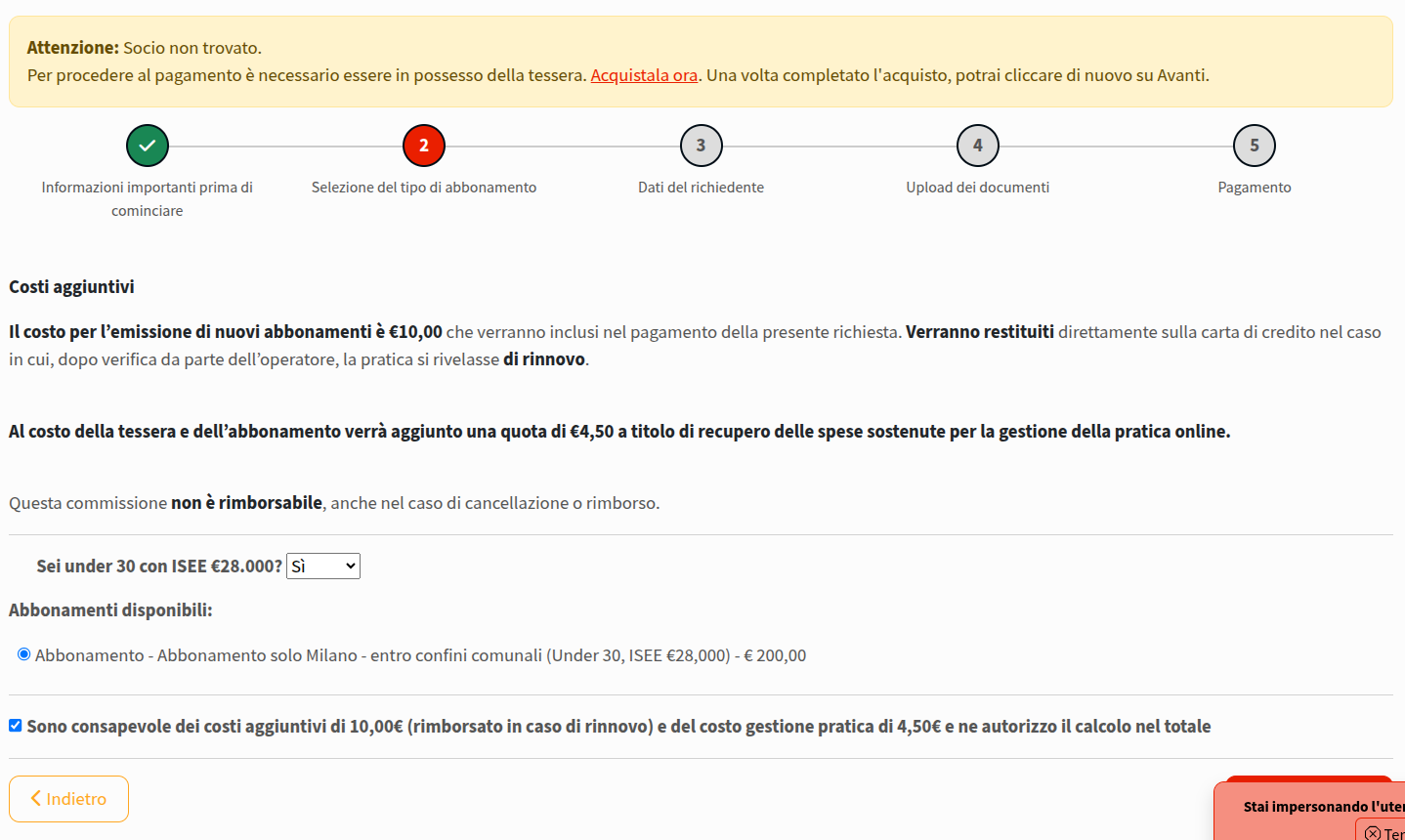smistamento abbonamento Abaco