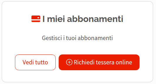 Lista abbonamenti profilo pratiche