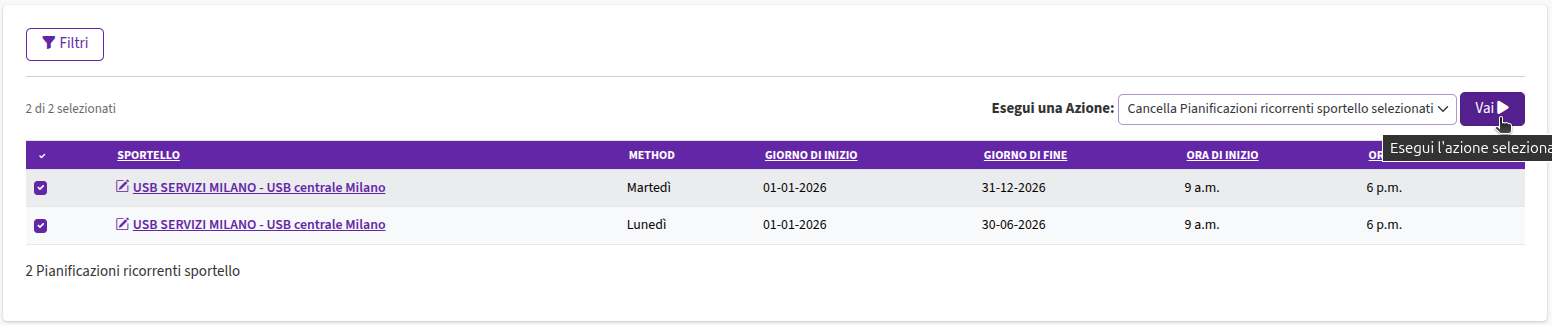 Eliminazione di massa PRS