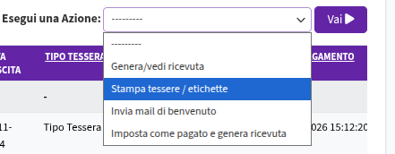 Stampa etichetta