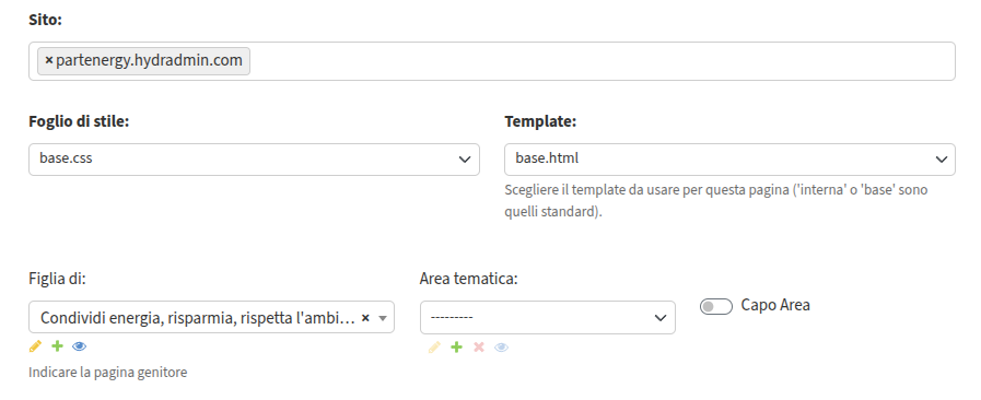tab struttura