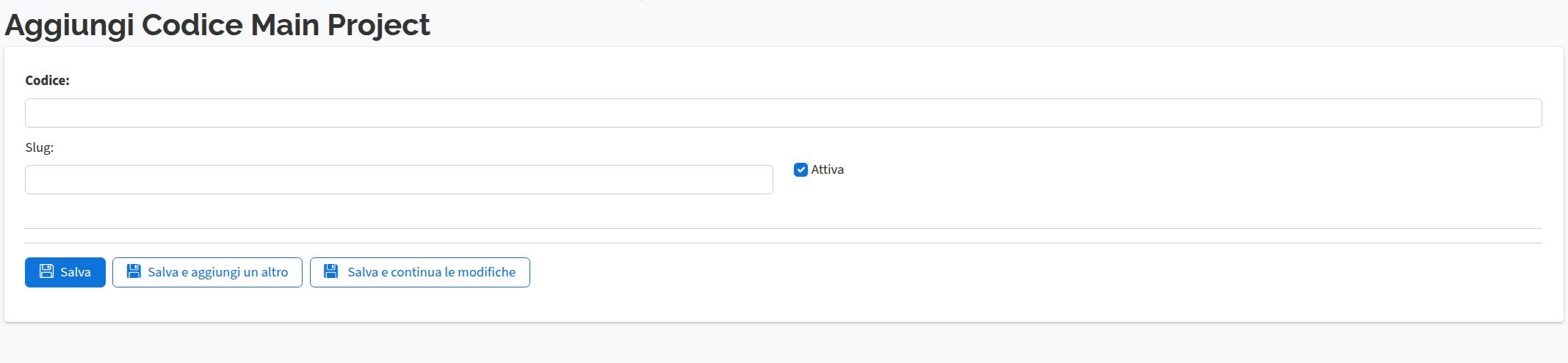 Add main project