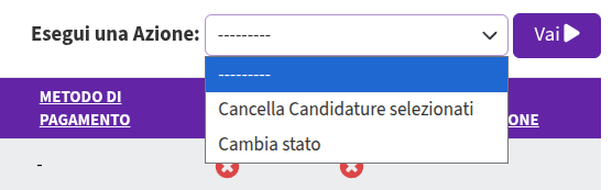 azioni di massa candidature
