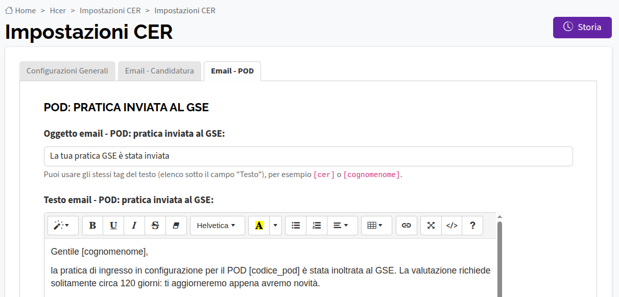email POD