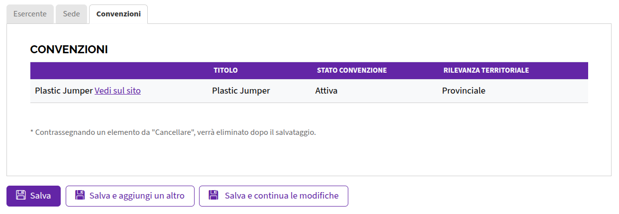 Convenzione esercente tab
